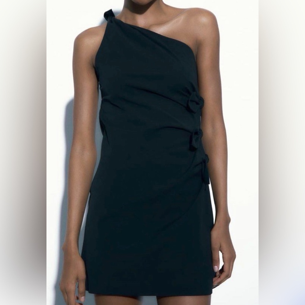 ZARA KNOTTED MINI DRESS